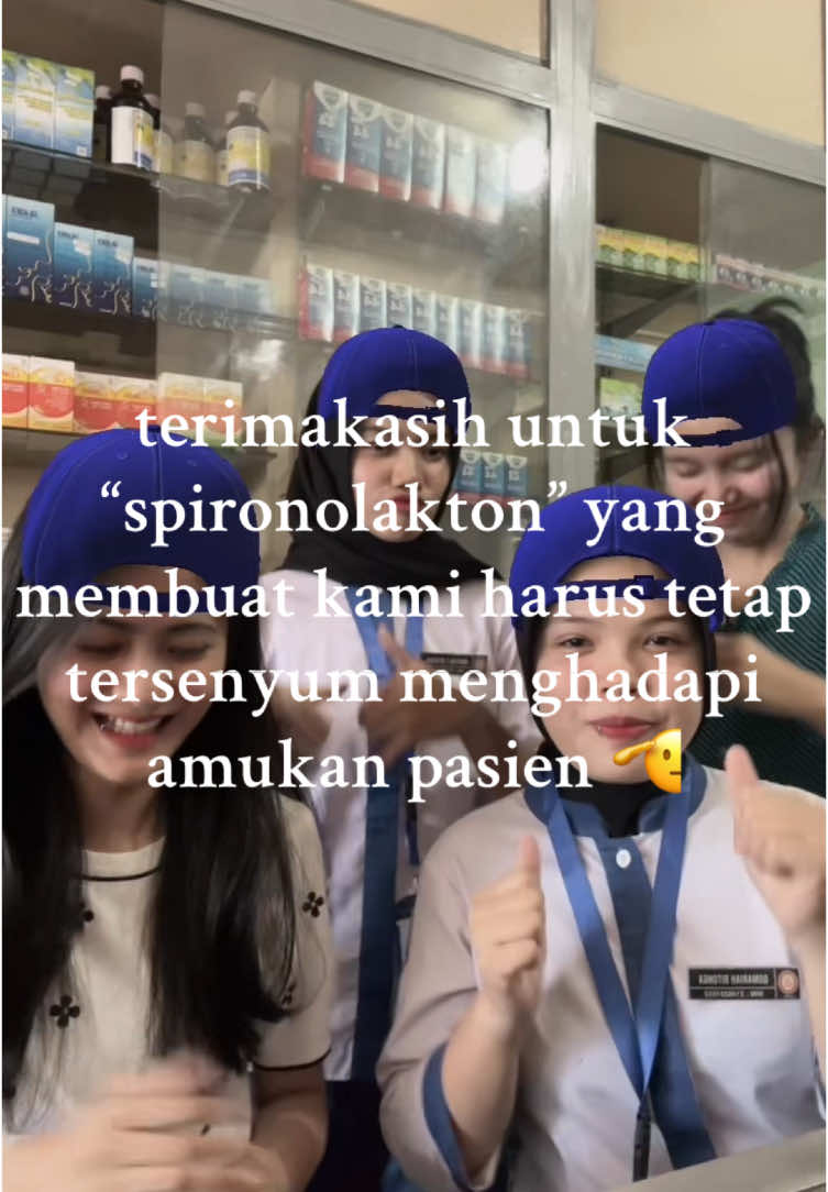 kata andalan pasien kalau tau spironolakton masih kosong “bulan lalu juga kosong, kenapa bulan ini kosong lagi” #farmasi #apoteker #pkpa 