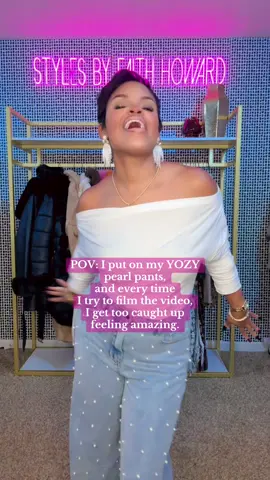 ✨GIRL GRAB THESE PEARL PANTS AND DANCE WITH ME! ✨🎤 💃🏽  #liveyourlife #havefun #yozy#TikTokShopBlackFriday   #spotlightfashion #pearl #pants #yozy #fashionistafaves #TikTokShopFashion #tiktokshopholidayhaul #falloutfits #blackfridaydeals #spotlightfinds #blackfriday 