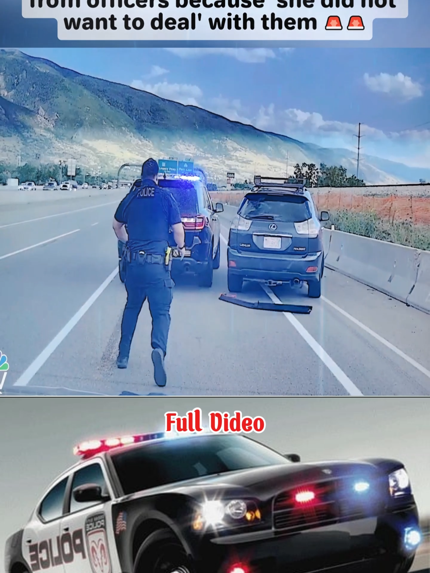 Full Video - POLICE CHASE: Utah woman flees from officers because 'she did not want to deal' with them 🚨🚨 #Cops #copsoftiktok #police #foryou #copsontiktok #chase #fypシ゚viral🖤tiktok #policeoftiktoks #fyp #viralvideos #911