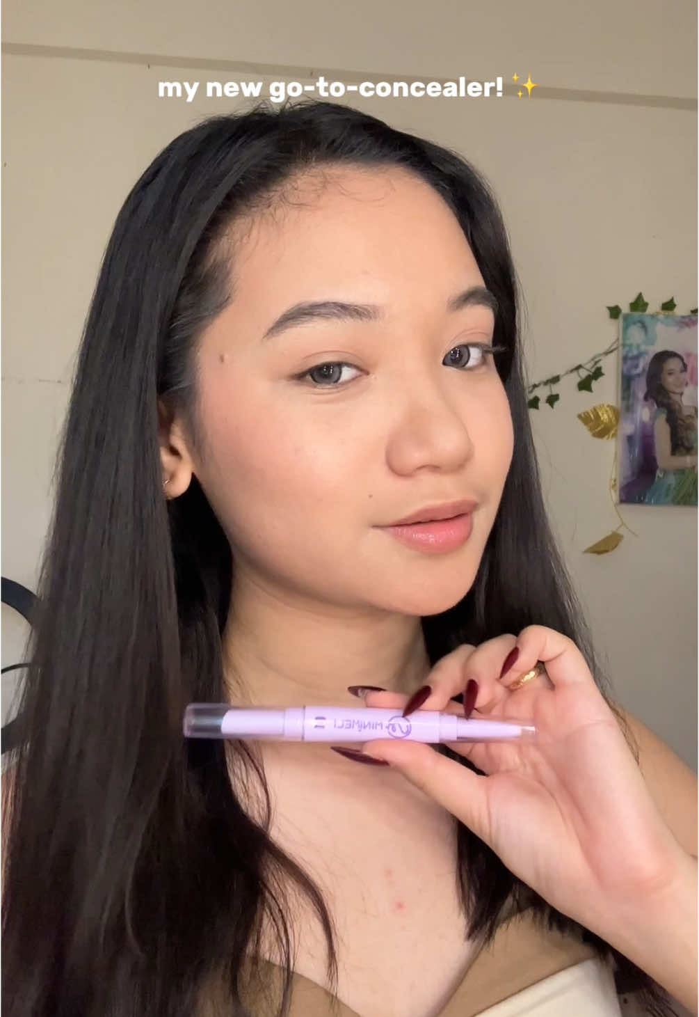 trying this “traingle concealer” hack @MINIMELI Cosmetics PH #minimeli #alwayson #concealer #concealertutorial