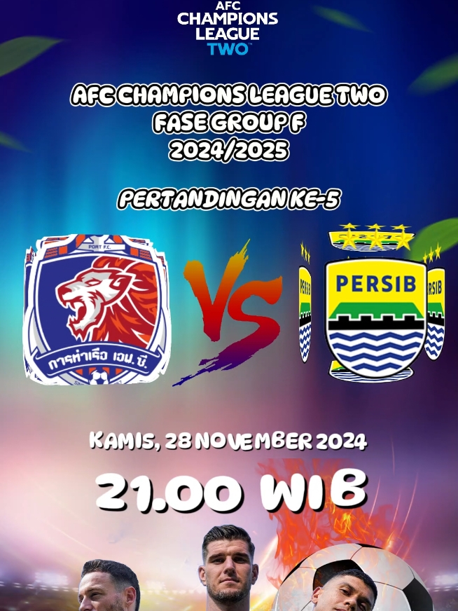 🔥 Persib Bandung vs Thai Port FC – Pertandingan Seru! ⚽️ Jangan sampai ketinggalan aksi seru dari dua tim top ini! 🏆 🗓 Tanggal: Kamis, 28 November 2024  ⏰ Jam: 21.00 WIB  📍 Tempat: Leo Stadium Thailand 💥 Saksikan para bintang lapangan bertanding demi kejayaan! Ayo dukung Persib dan tunjukkan semangatnya! 💙 #Persib #ThaiPort #Sepakbola #Pertandingan #PersibVsThaiPort #Football #Sport #Persibbandung #Bobotoh #Viking 