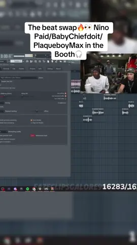 They made this quick too🔥😭#plaqueboymax #ninopaid #babychiefdoit #clips #flstudio 