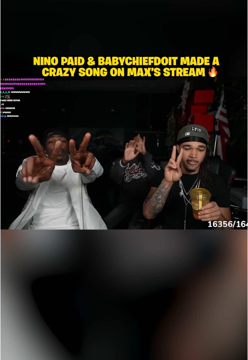 nino paid and babychiefdoit made a crazy song on max’s stream 🔥🔥 #plaqueboymax #ninopaid #babychiefdoit #music #foryou #fyp #viral 