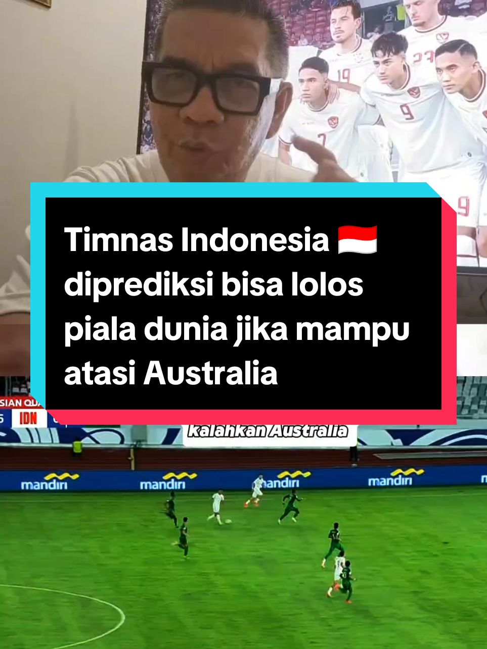 Timnas Indonesia 🇮🇩 diprediksi bisa lolos piala dunia jika mampu atasi Australia  #timnasindonesia #indonesia#timnasday #aff #jadwalbola #info #media #bungropan #oleromeny #marselinoferdinan #sty #pssi #erickthohir #jakarta #fyp#2024 