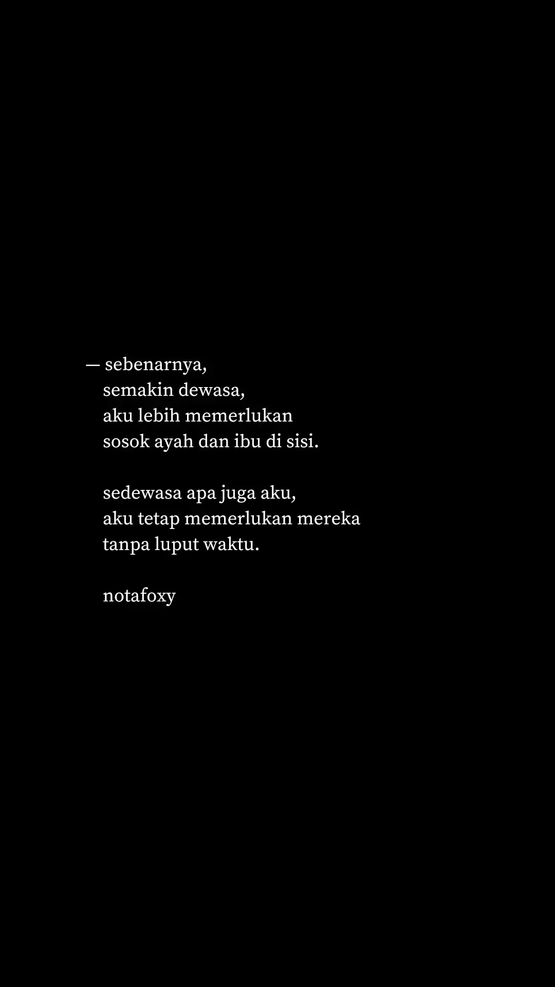 #notafoxy #puisikata #healing #esekeli #foryour  #foryou  #dlewasa #mendewasa #pain #sadquotes  #poetry #poetrytok #fyp #galaubrutal  #mentalhealthmatters #MentalHealth #puisi 