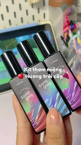 Lúc nào trong cặp cũng phải có một chai hết á #xitthommieng #kissingspray #xithommiengvitraicay #nasora #xuhuong #tips 