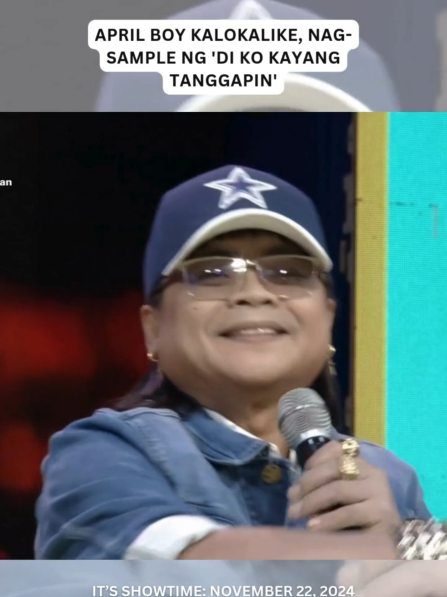 #ItsShowtime #Highlights: Kuhang-kuha ni April Boy Regino Kalokalike ang boses ng tunay na April Boy Regino! 😮 Panoorin ang kanyang pa-sample ng hit song na “Di Ko Kayang Tanggapin!” Watch #ItsShowtime every 12:00 p.m. from Monday to Saturday on GMA and GTV. #gmanetwork #kapuso #fyp #ViceGanda #aprilboyregino