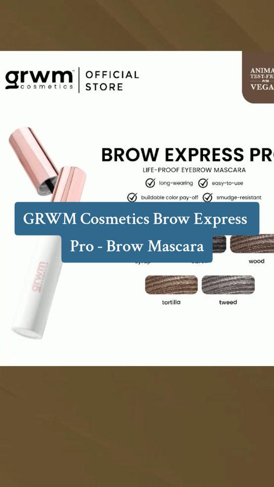 GRWM Cosmetics Brow Express Pro - Brow Mascara #funtasticpayday #wowsulitdeals #paydaysale #flashsale #payday #funtasticpaydaysale #fyp #grwm #grwmcosmetics #browmascara #mascara 