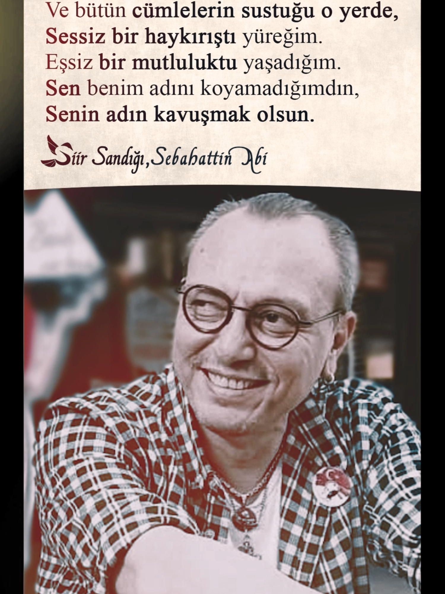 Dokunmam Yasak, Sevmem Yasak. Senin Adın Kavuşmak Olsun. #sebahattinabi #şiir #şiirsandığı