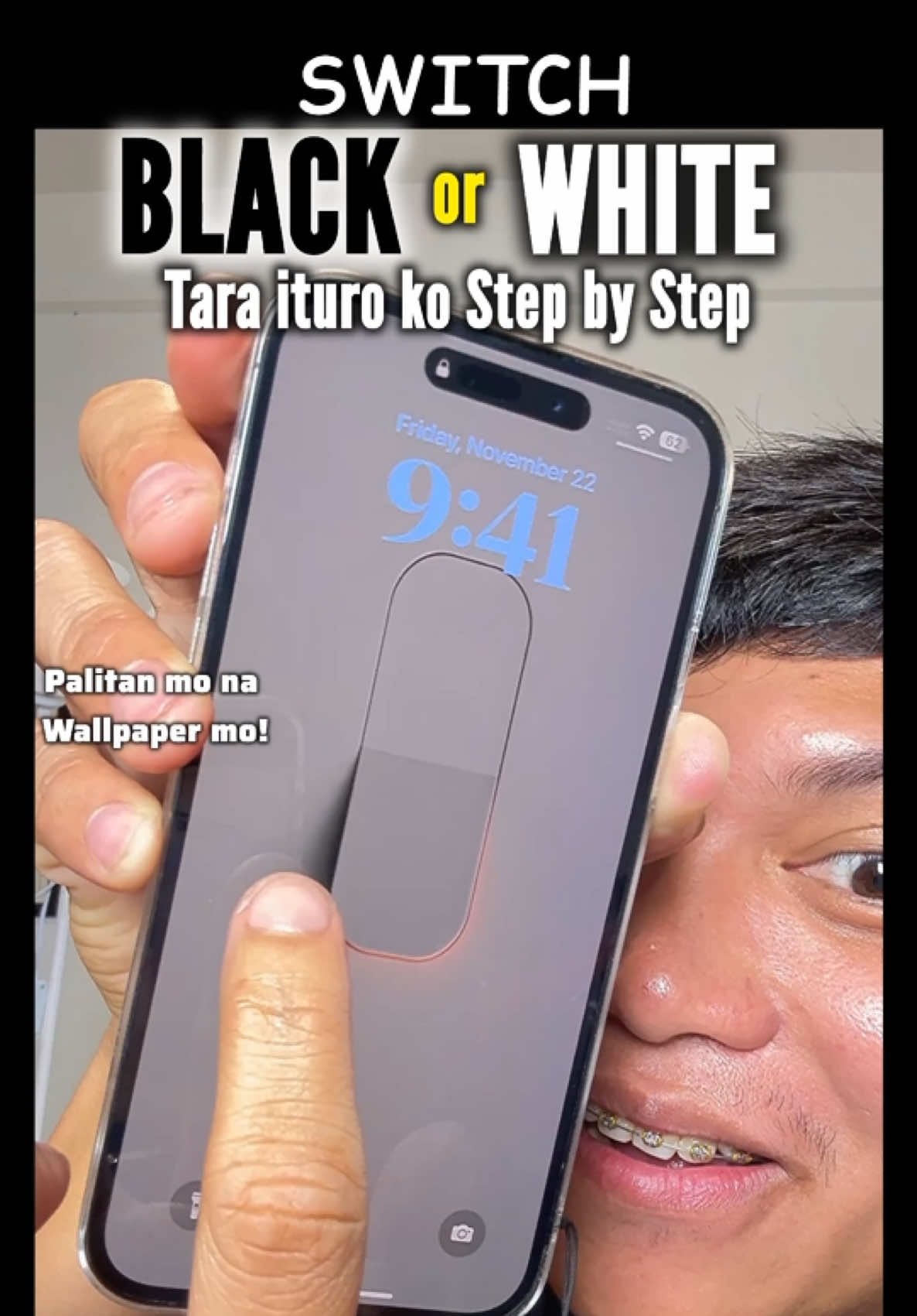 Ito na yung Trick White & Black Switch Wallpaper Tutorial #DailyGuidesTV #tiktokio #BlackWhiteSwitch  #Homescreen #wallpaper #Trick #iphone #stepbystep #fyp