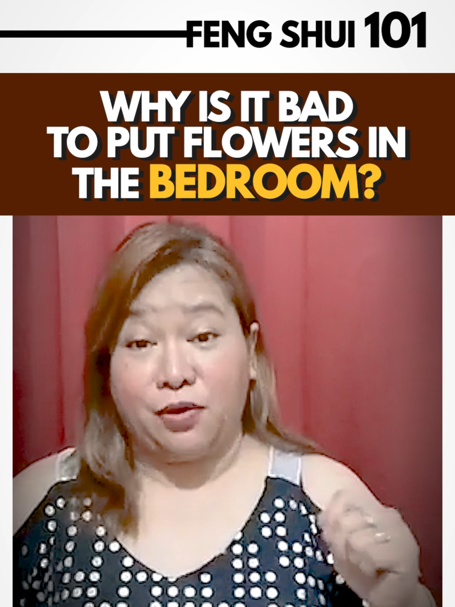 Why is it bad to put flowers in the bedroom? #fengshuitips #ready2024withMGD #fengshui101withMGD #meckyourmove #meckydecena #meckyknows #hofsmanila #trendingnow #trendingvideo #trending #fengshui #lifecoach #housetips #fypシ゚ #hofs #fyp #hometips #Home #house