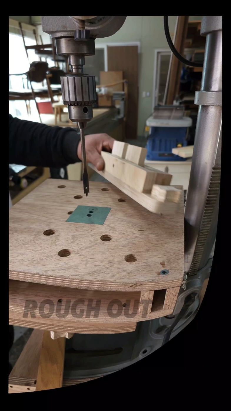 The manufacturing process of my drill press table #woodworking #목공 #木工 #drillpress 