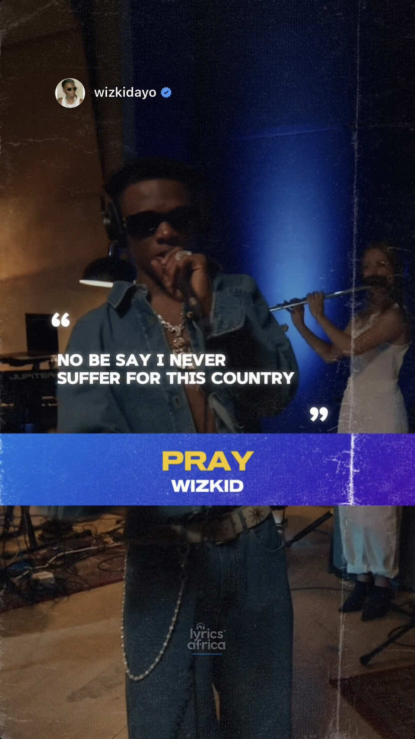 Wizkid - Pray (Lyrics) #lyricsafrica #pray #wizkid #morayo #naijalyrics #afrobeats #fyp #fypシ #liveperformance #foryoupage #trending #newmusic #viral #foryou #xyzcba  #tiktoknigeria #tiktokafrica