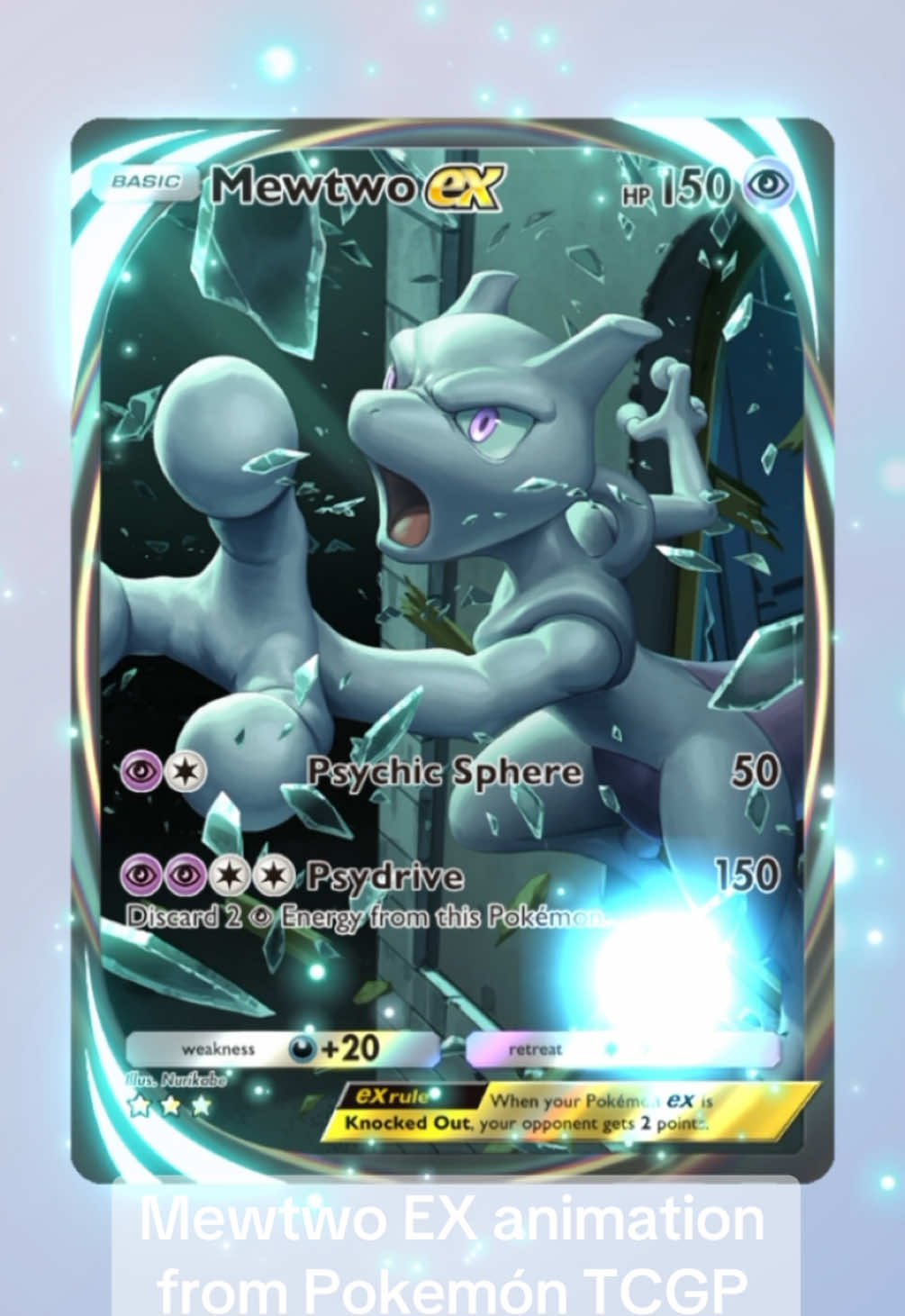 I love the animation on this cards 🔥 #pokemon #pokemoncards #pokemontcg #pokemontcgpocket #mewtwo #fyp #viral 