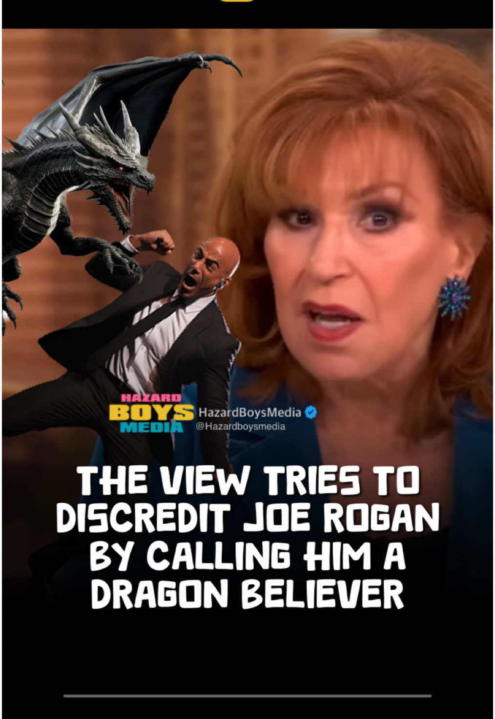 The view tries to discredit joe rogan by calling him a dragon believer #theview #joerogan #dragons #fakenews #cancelculture #fyp #hazardboys