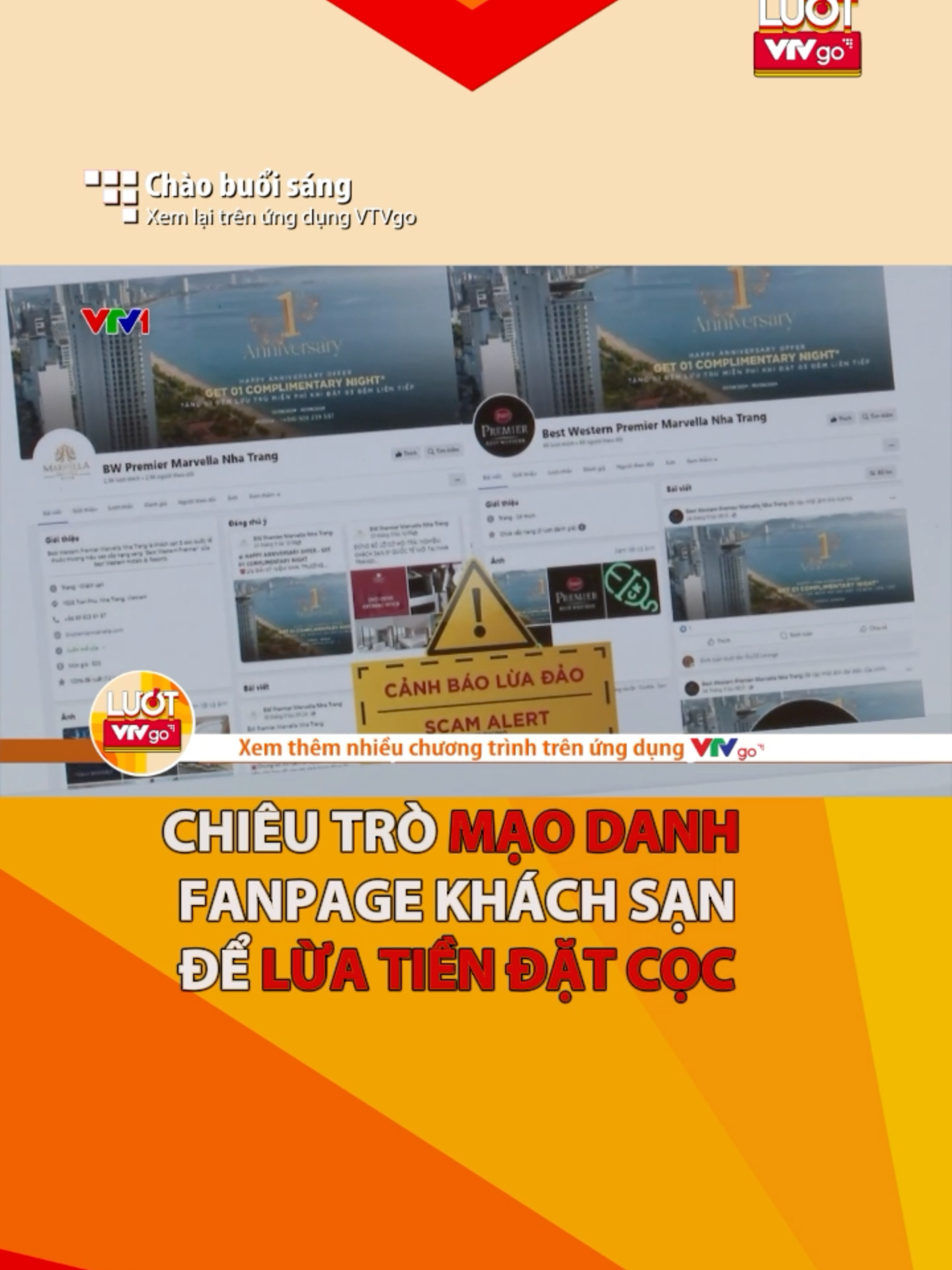 Mạo danh Fanpage khách sạn để lừa tiền đặt cọc #luotvtvgo #vtvgo #chaobuoisang #luadao #dulich