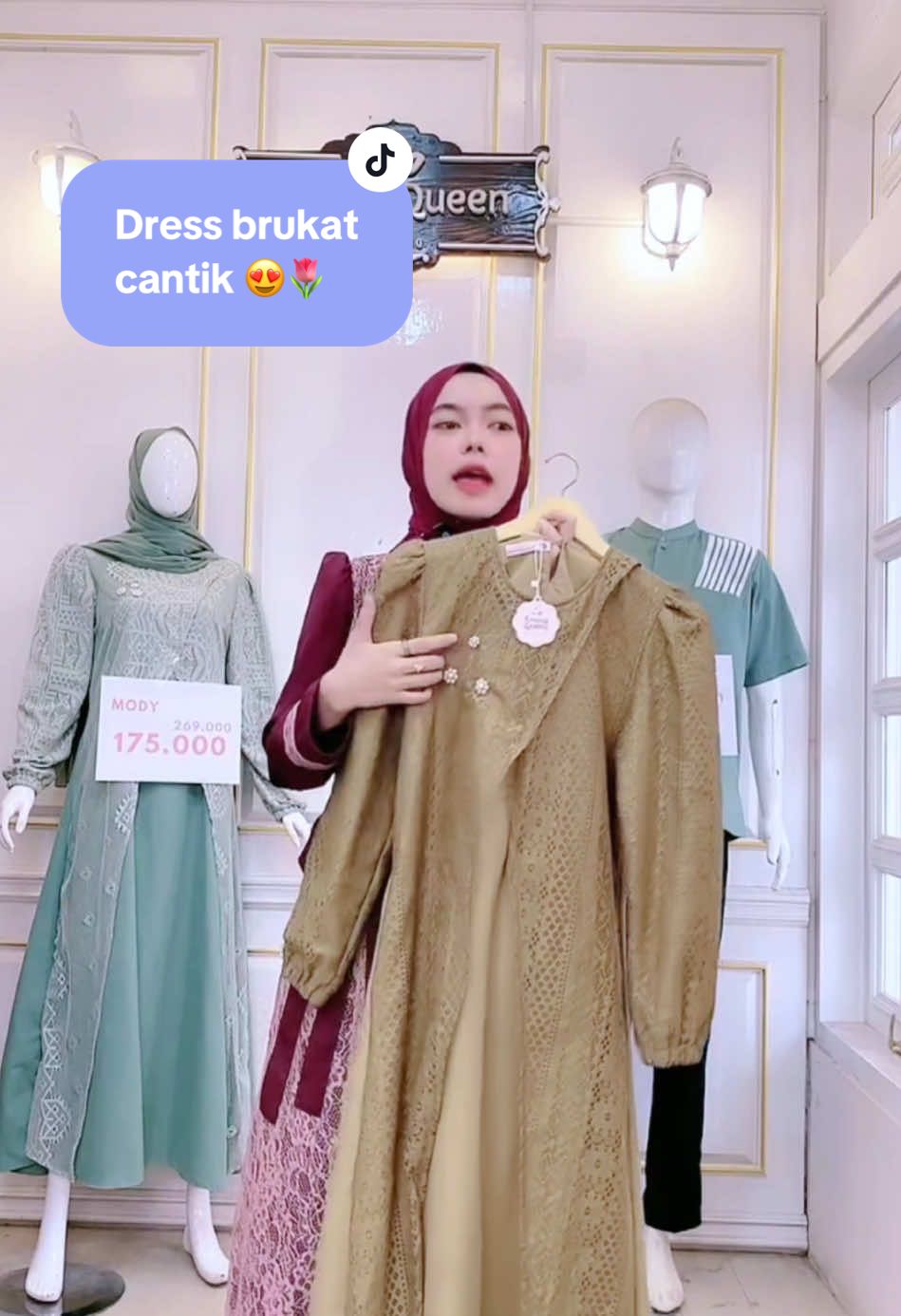 Rekomendasi dress brukat cantik 😍 cek keranjang kuning bunn #affiliatemarketing #cantik #hijab #hijabstyle #kebaya #gift #ootdinspiration #kerudung #fashioninspo #affiliate #klikkeranjangkuning #hadiah #promo #dresscouple #emmaqueen #simple #elegant #fashion #fashionmuslimah #hijab #queena #outfitideas #outfitinspo #fyp #fypage #fypシ #xyzbca #viralditiktok #gayaditiktok #fashiontiktok #ootdfashion #dressmuslimah #TikTokShopBrandFestival #cuantanpabatas #jumathemat #selasabergaya #belilokal #WIBGAJIAN #promoguncang1212