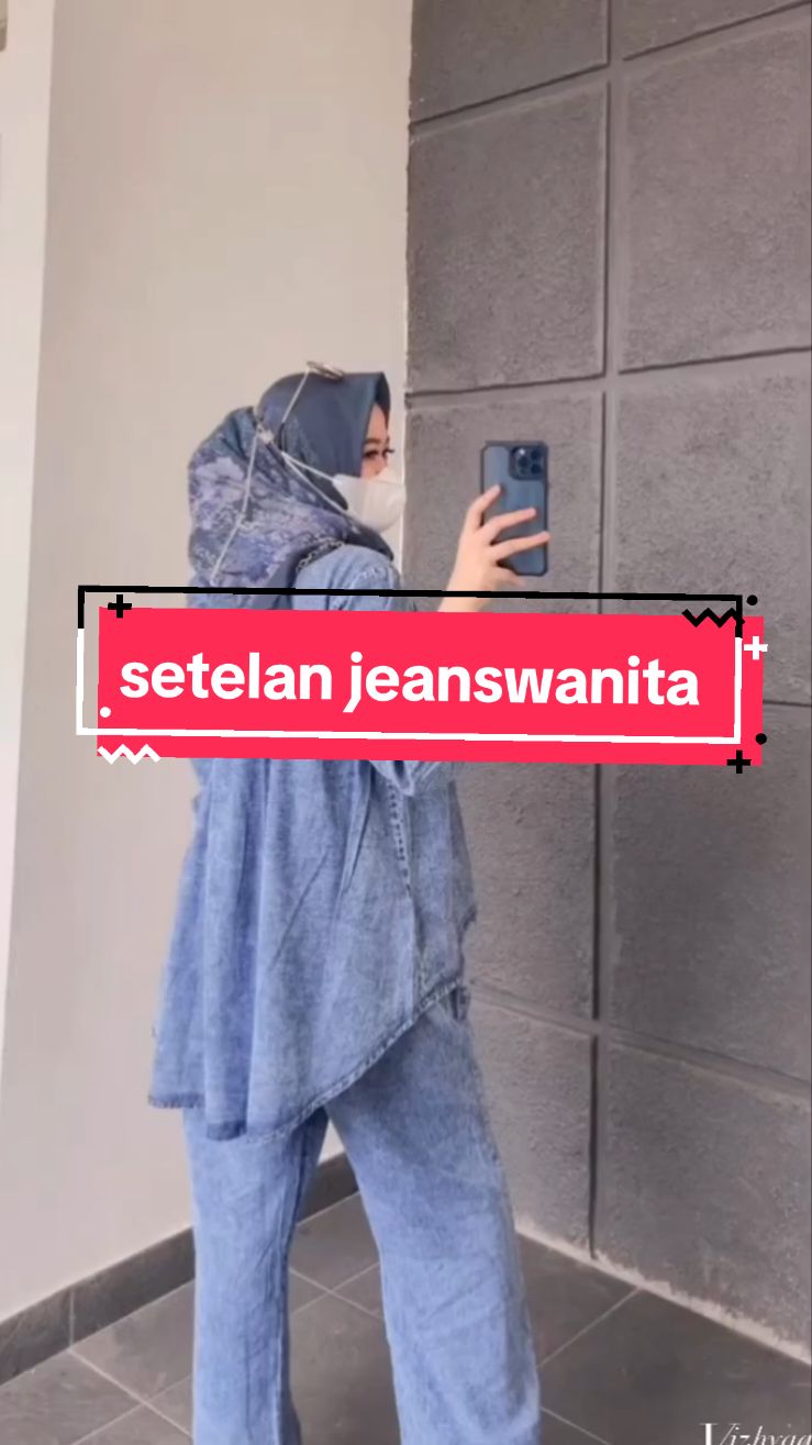 setelan jeans kekinian, one set jeans viral#ootdhijab #tiktokhijabers #fashiontiktok #ootdhijabstyle #jeansoutfit #fypシ゚viral #jeanshighwaist #Setelan Aoutif Wanita 