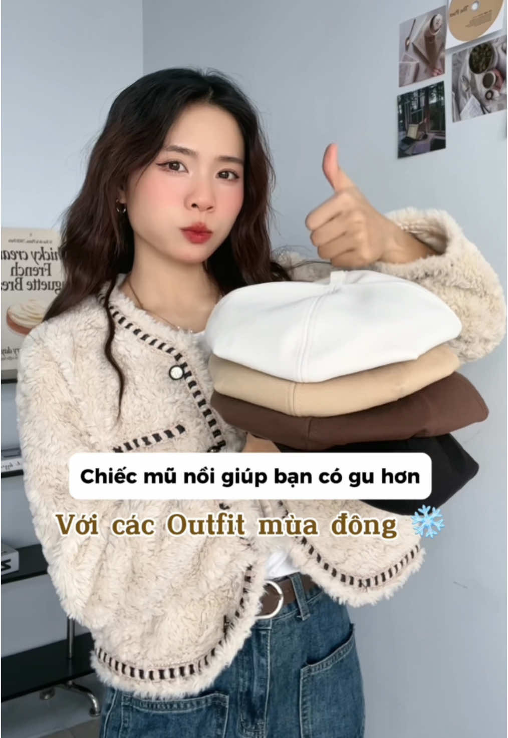 Đông này các bạn có mũ nồi phối đồ chưaaa 😍 #loulisaigon #mũ #munoi #nonnoi #phoidoxinh #review #xuhuong 