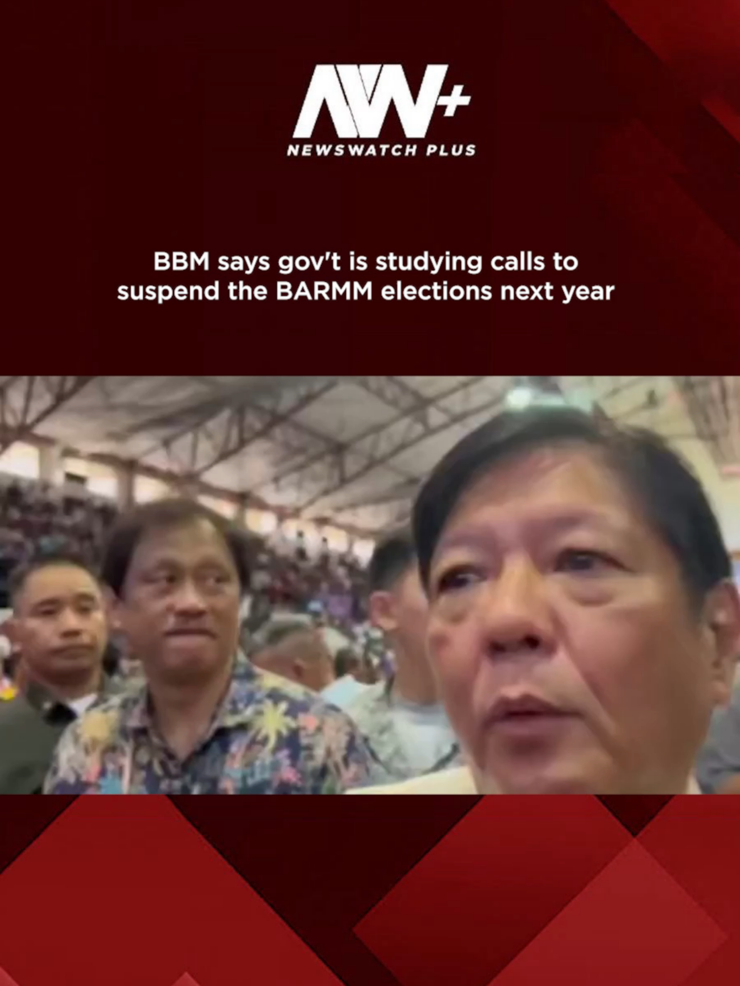 President Bongbong Marcos says gov't is studying calls to suspend the BARMM elections next year. Marcos: Kaya hangga't maaari gagawin namin na isasabay natin. Pero kung hindi kaya, mas mabuti nang maging tama kaysa sa madaliin natin tapos magkagulo lang. #marcos #BARMM #elections2025 #newsph #fyp  📷MPC pool