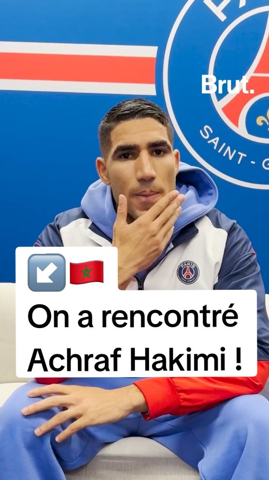 🇲🇦 #Brut a pu rencontrer Achraf #Hakimi au campus #Poissy . La star des Lions de l'Atlas et du #Paris #Saint -#Germain , revient sur sa nomination au #Ballon d'#or africain et de la prochaine #Coupe du #monde au #Maroc en #2030 .