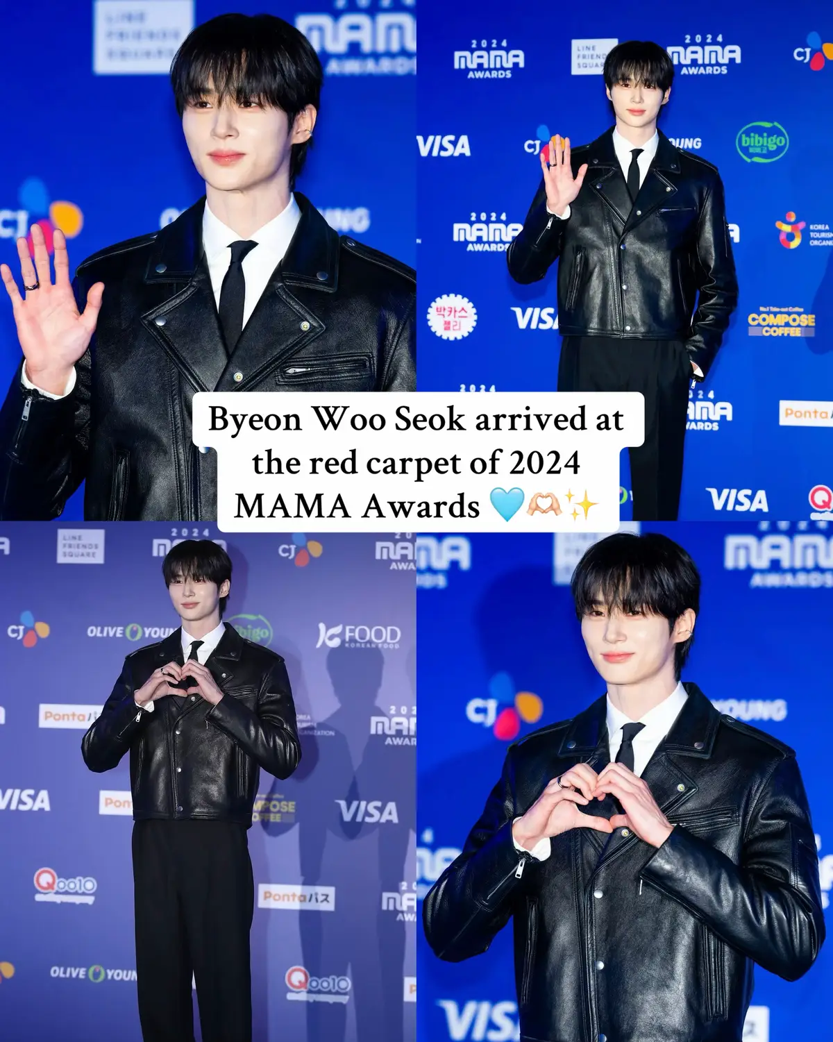 Byeon Woo Seok arrived at the red carpet of 2024 MAMA Awards 🩵🫶🏻✨ #mamaawards2024 #byeonwooseok #변우석   #byeonwooseokedit #ryusunjae #sunjae #varoentertainment #fyp #foryou #foryoupage #fypシ #fy