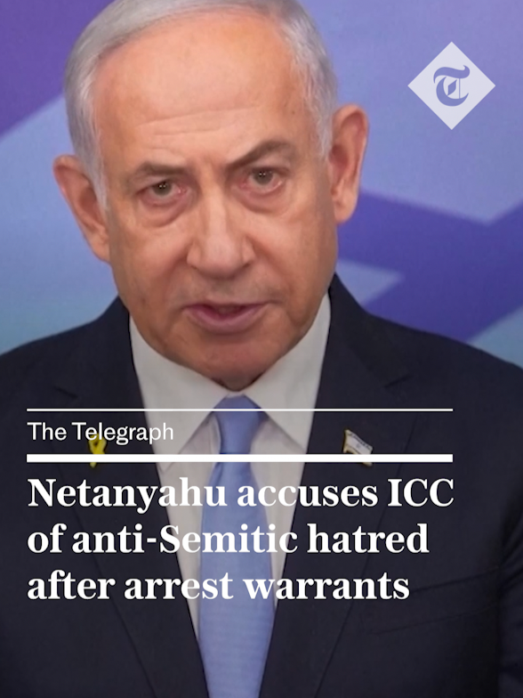 Benjamin Netanyahu accused International Criminal Court judges of holding “anti-Semitic hatred toward Israel” after it issued arrest warrants against him and the country’s former defence minister. The Israeli prime minister showed his contempt for the decision by launching a personal attack against Karim Khan, the ICC’s chief prosecutor.