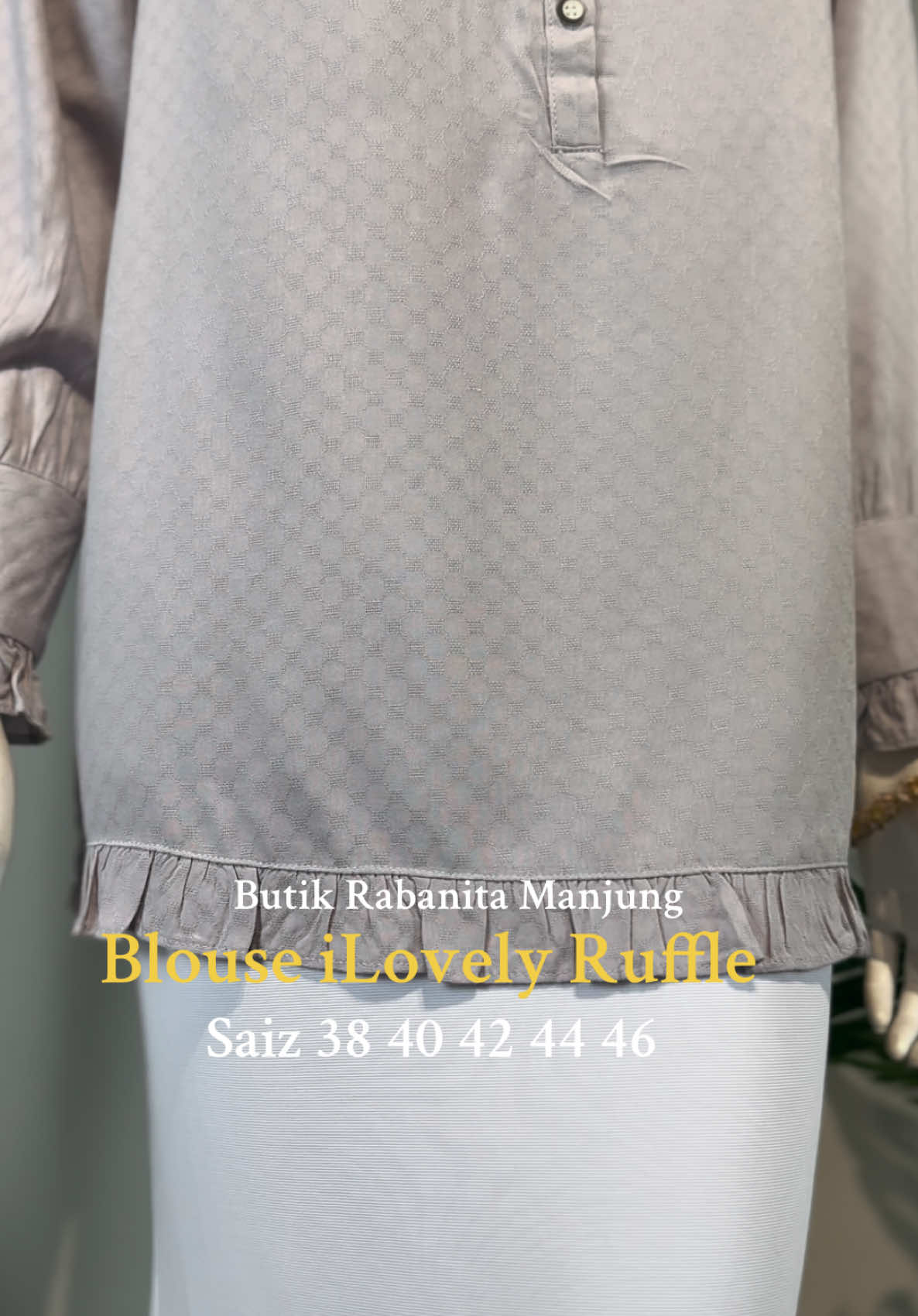 🛍️ Blouse iLovely Cotton Viscose Ruffle 🛍️ #fyp #blouse #kemejamuslimah #blouseilovely #blouseladys #blousesabiha #blouseadora #blousepremium  #blousechiffon #blousecotton #blouseplussize #blouselabuh #blousemuslimah #blouseplain #blousemurah #butikrabanita #manjung #perak 