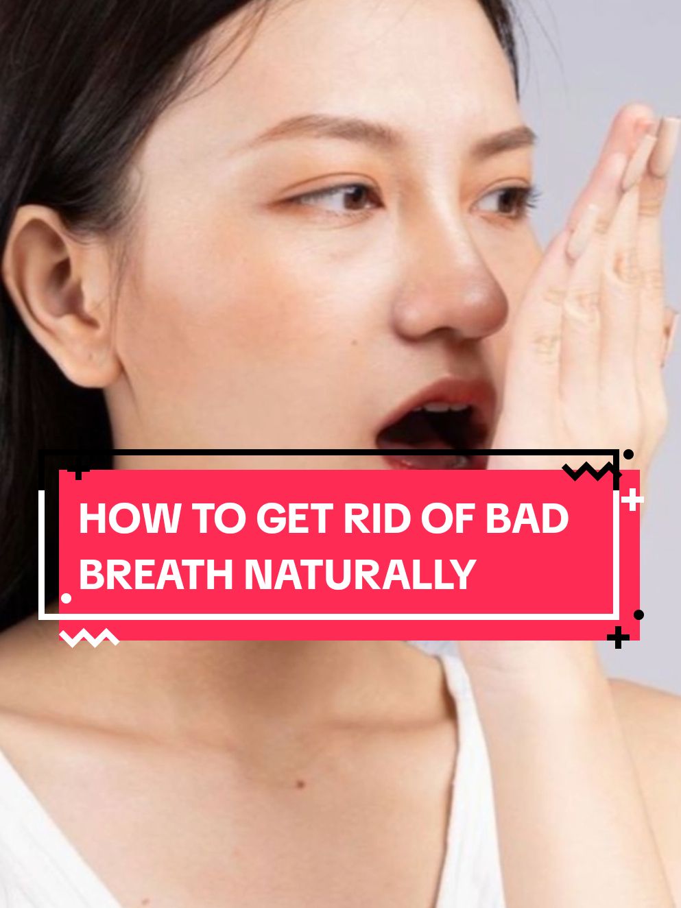 How to get rid of bad breath naturally with cloves, lemon, baking soda and coconut oil. #badbreath #badbreathtreatment  #naturalremedy #naturalrecipes 