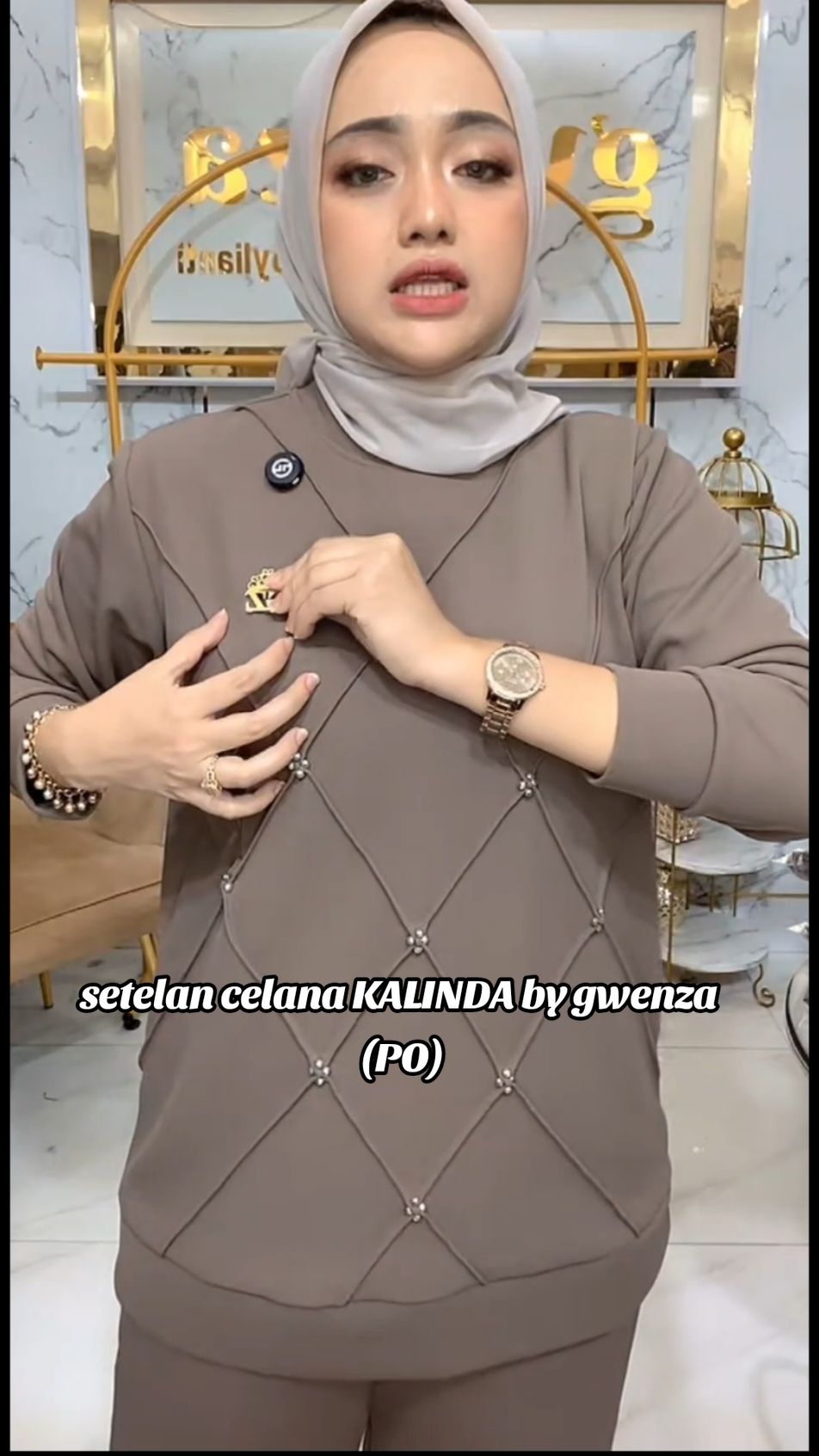 setelan celana KALINDA by gwenza (PO)#fyp #belilokal #oneset #onesetmurah #setelanwanita #gwenza #tiktoktokopedia