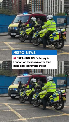 The United States embassy in London has entered lockdown due to a ‘security alert’. Metropolitan Police said in a statement; ‘We’re aware of speculation online about an incident in the vicinity of the US Embassy in Nine Elms.’ ‘Cordons are in place in the area as a precaution while officers investigate a suspect package.  We will provide a further update in due course.’ #fy #fyp #news #breakingnews #usa #us #usembassy #embassy #london 