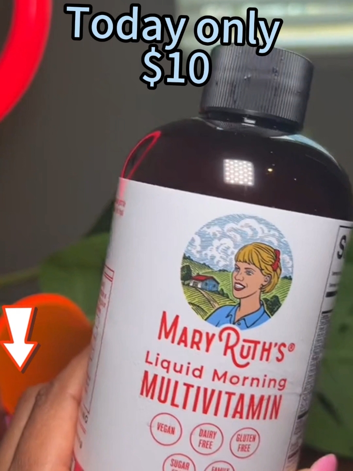 MaryRuth's Liquid Morning Multivitamin - B Complex Vitamins - Vitamins A, C, D, E -  Zinc - Beauty - Vegan - Sugar Free - 15.22 Fl Oz