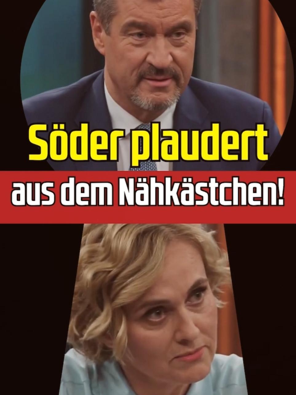 Markus Söder plaudert bei #Miosga aus dem Nähkästchen! 