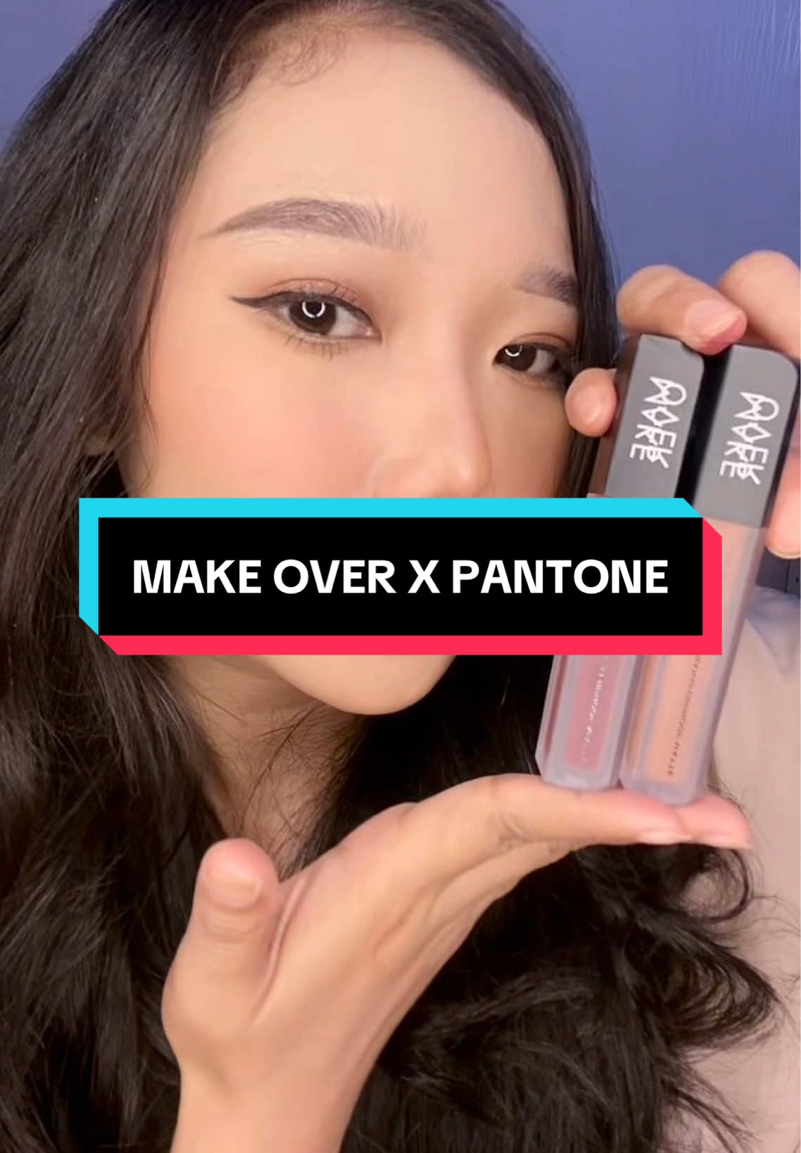 Nggak habis pikir sama Make Over! Bisa-bisanya ngeluarin shade yang favorite aku bgt ‼️ 😭😭 @makeoverid @makeover.idn #makeoverid #makeoverxpantone #fyp #beautytips #lipsombre 