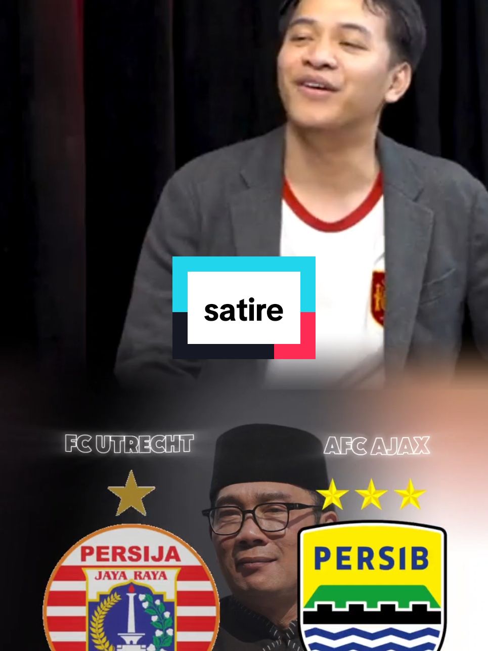 EPIC SATIRE 😂😂 #persija  #ridwankamil  #timnasindonesia  #bola  #pilgub2024  #jakarta  #viralvideo  #fy 