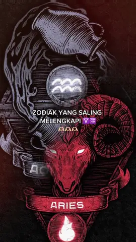 Zodiak yang saling melengkapi ♈️♒️ #zodiak #zodiac #aries #aries♈️ #aquarius #aquarius♒️ #trend #fyp #viral 