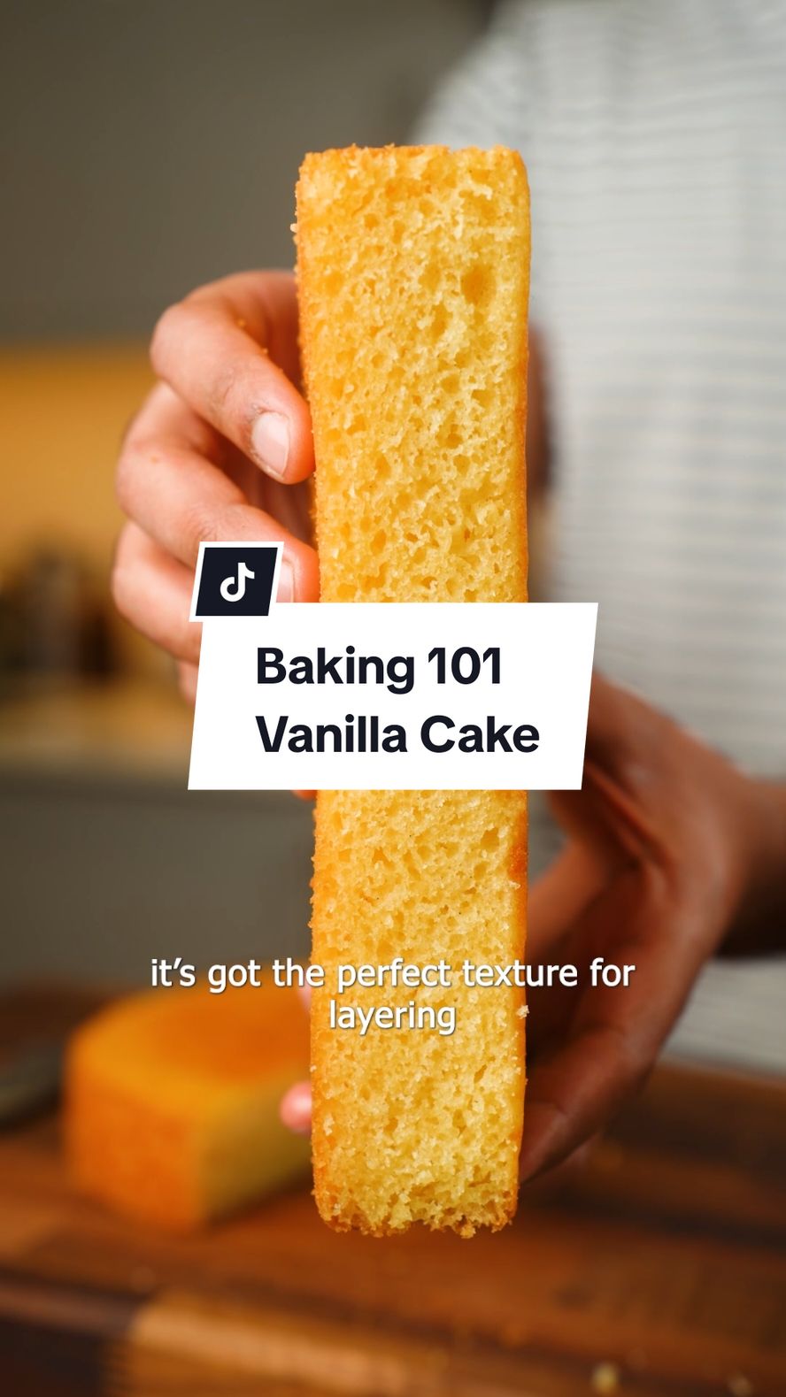 Baking 101 -  This time, let's talk about the building blocks of a cake. Let's go through the ingredients and reactions that go into baking while I show you how I make my classic vanilla cake. This vanilla cake recipe is definitely one to keep in your repertoire. It's reliable, easy to make, and bakes up consistently every time. It's got the perfect texture for layered cakes. The full recipe for my vanilla cake is on my blog - link is in my bio! #baking #vanillacake #bakingfromscratch #bakingclass #bakingtips 