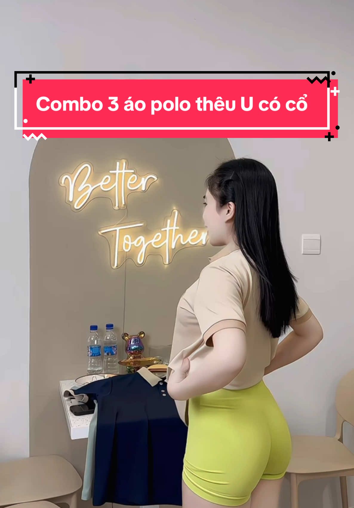 Combo 3 áo polo thêu U có cổ