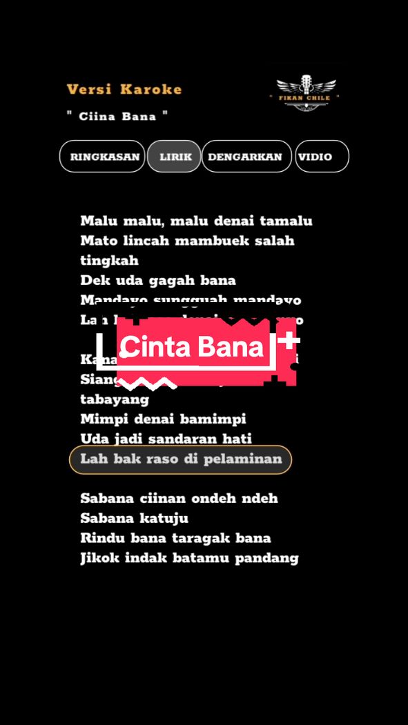 malau malau 😄. #fikanchile #liriklaguviral #soundviral #fyp #lirikgoogle #nyanyibareng #karoke #minang #cinta 