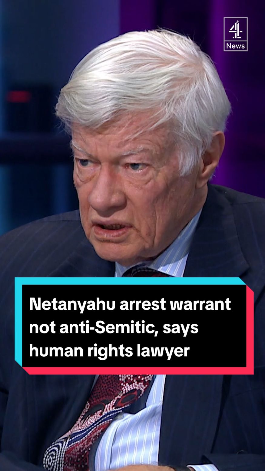 The ICC arrest warrant for Benjamin Netanyahu is ‘not anti-Semitic’ says a human rights lawyer and former UN war crimes judge. Geoffrey Robertson KC says the accusation is ‘an outrageous lie by Israel’ #ICC #Israel #Netanyahu #Gaza #Channel4News