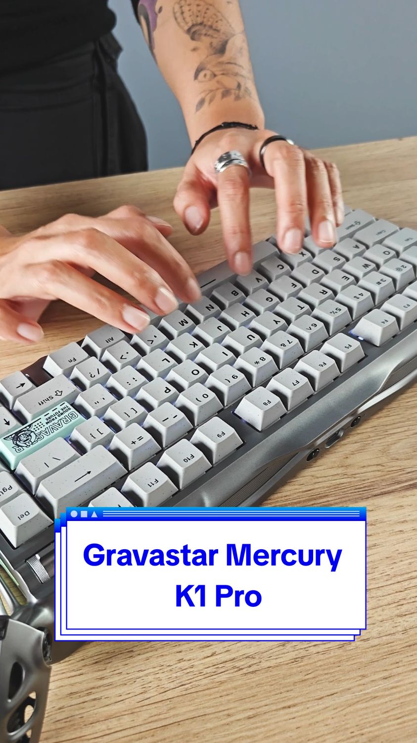 The Gravastar Mercury K1 pro has an outlandish look, premium construction, and Buttery smooth typing ⌨️ #GravaStar #GravaStarMercuryK1Pro #asmr #keyboard #keybaordasmr #computer #computerperipherals #gaming #pc #pcgaming #techtok #tech #tomsguide #cooltech #technews #amazingtech #futuretech #techgadgets #coolgadgets #appliances 