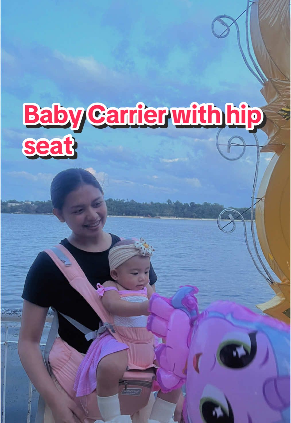 Baby carrier with hip seat #newaffiliate #babylove #pink #baby #babytiktok #tiktokviral #fyp #newaffiliatetiktok #tiktokfinds #trending #babycarrier 