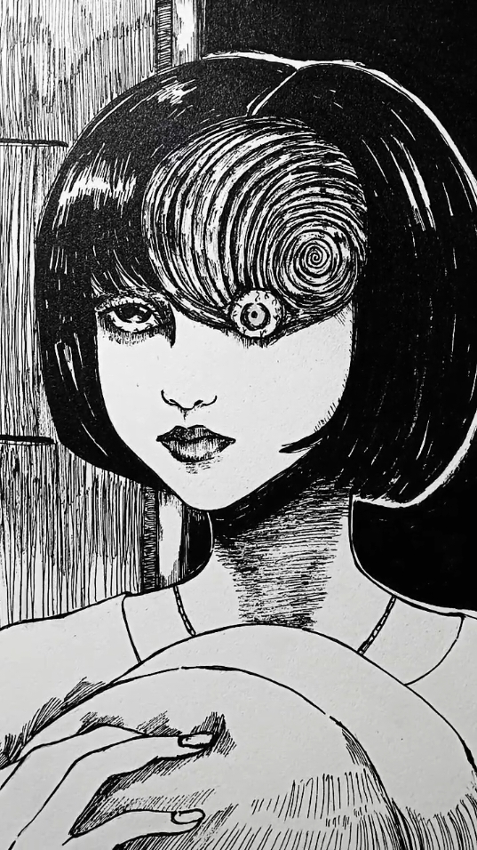 open for commissions ❤️ dm me on IG if you're interested 😊 #uzumaki #junjiito #drawing #fyp #horrorart #creepyart 