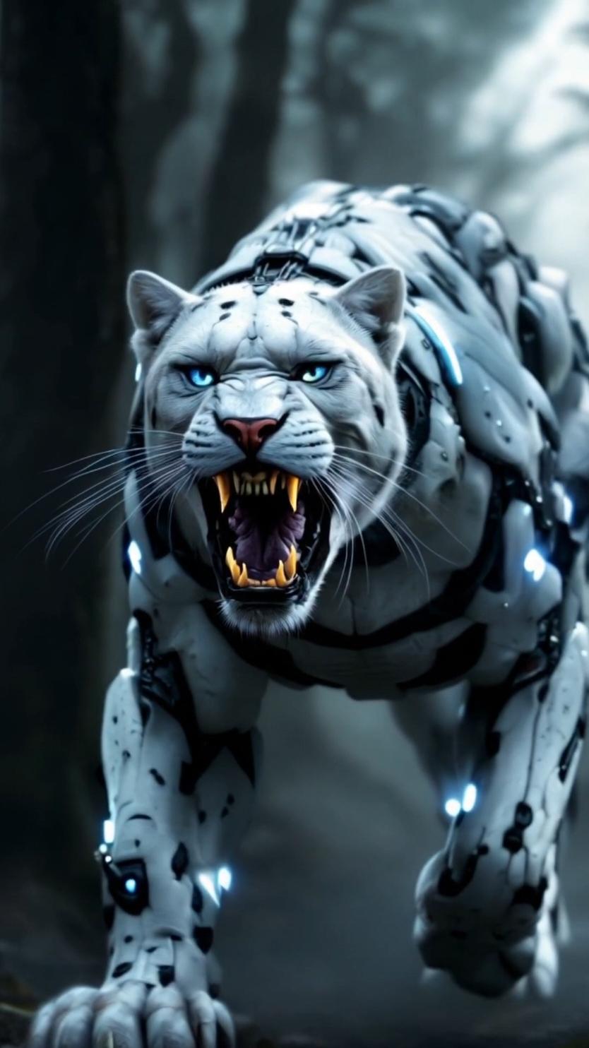 white armour jaguar with blue eyes #fyyy #fyp #fypfyp #livewallpaper #jaguar #panther #4kwallpaper #tiger #wallpaper4k #firewallpaper #cyber #viral #hd #4k 