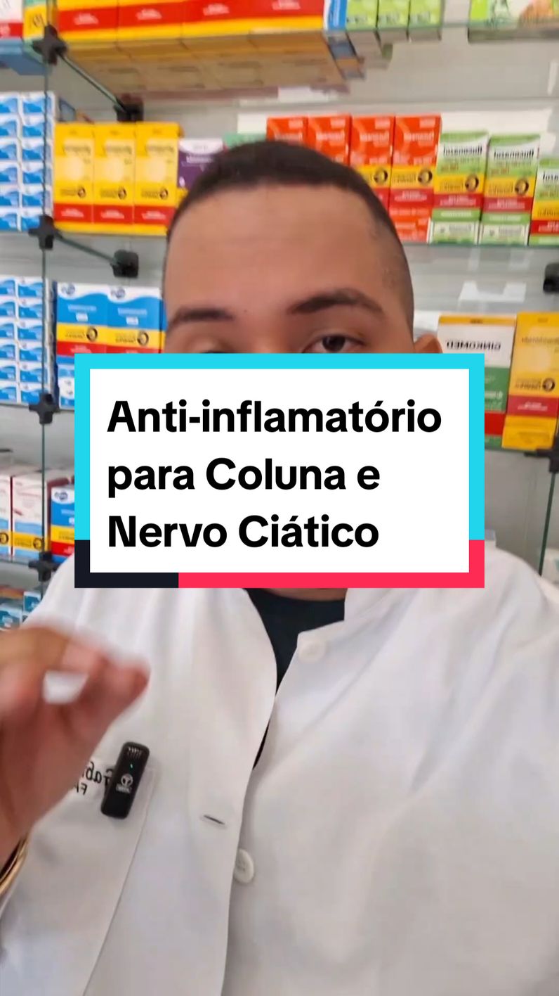 Anti-inflamatório potente para coluna e nervo ciático.  #dor #coluna 