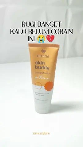 buat kamu yang kulitnya sensitif nih wajib banget cobain Sunscreen dari Emina ☀️ #sunscreen #skinbuddy #emina #sunscreenviral #fyp #kulitsensitif #sunscreenkulitsensitif 