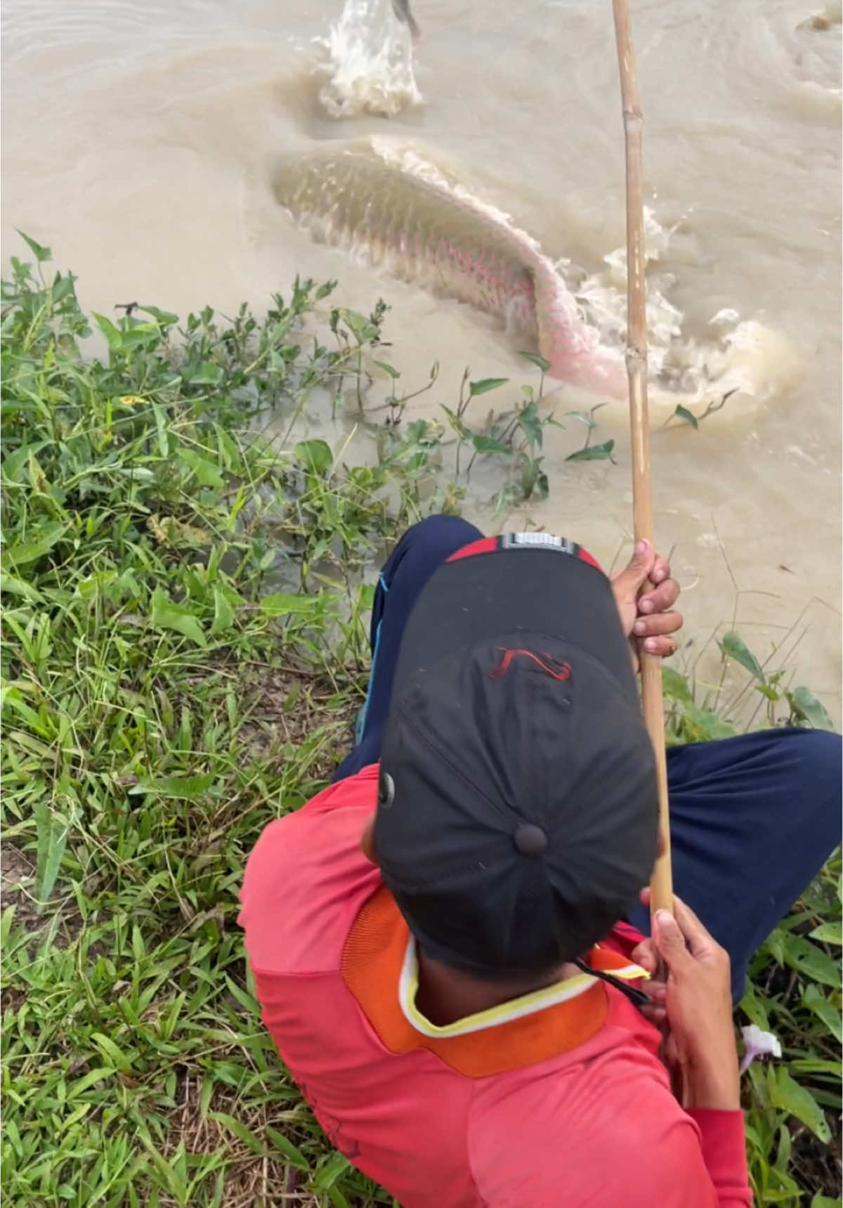 What’s this river monster?! 😱 #fishing 