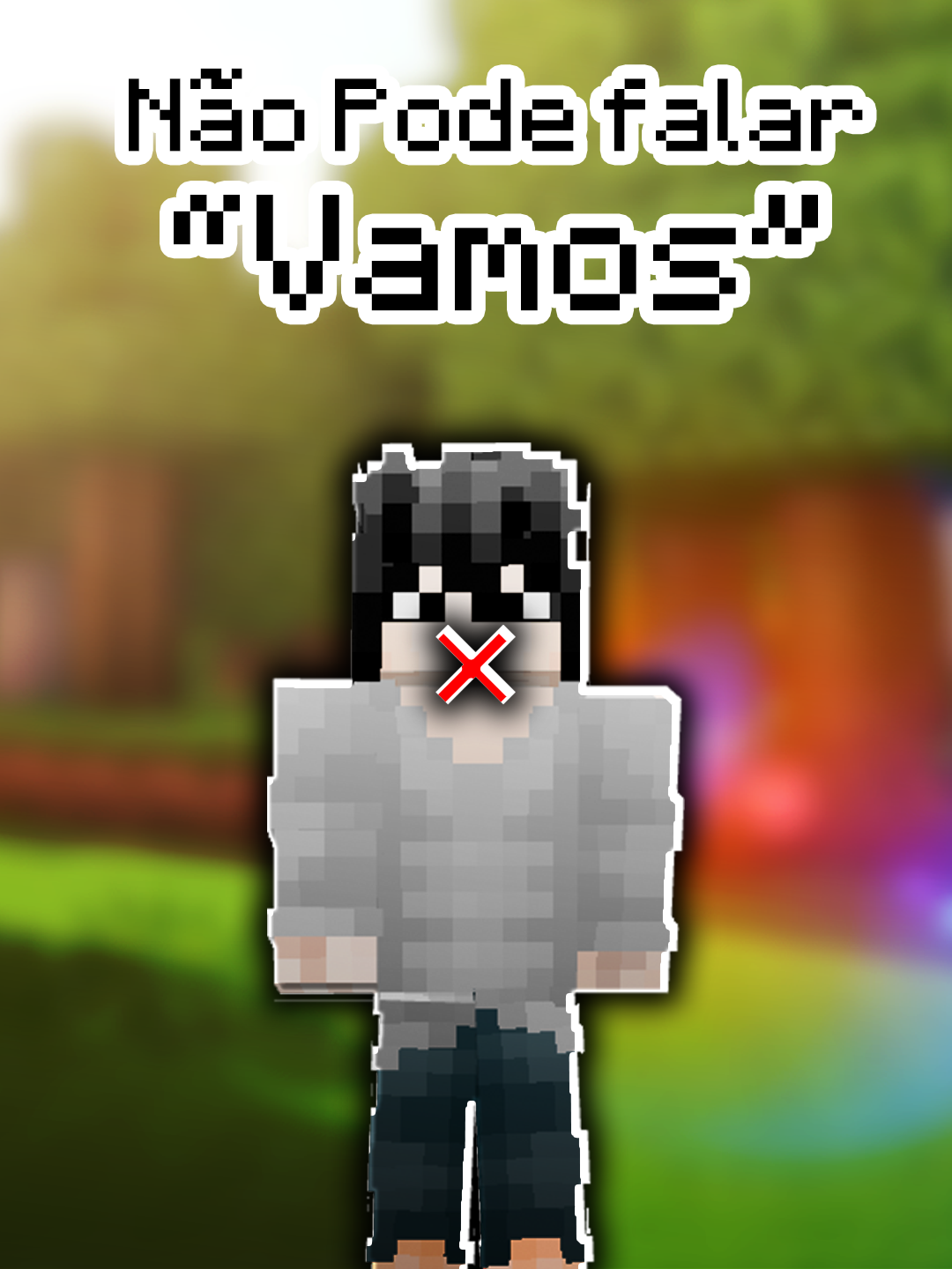 Não pode falar a palavra vamos! #mine #Minecraft #minigame #jogos