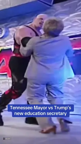 Would you be surprised if you learned both people in this video are US politicians?  Donald Trump’s Secretary for Education pick Linda McMahon was once tombstoned by Glenn Thomas Jacobs better known from his time in the WWE as Kane.  Kane hung up his mask and is now the mayor of Knox County Tennessee.  🎥WWE #trump #WWE #wrestling #politics #news #USA 