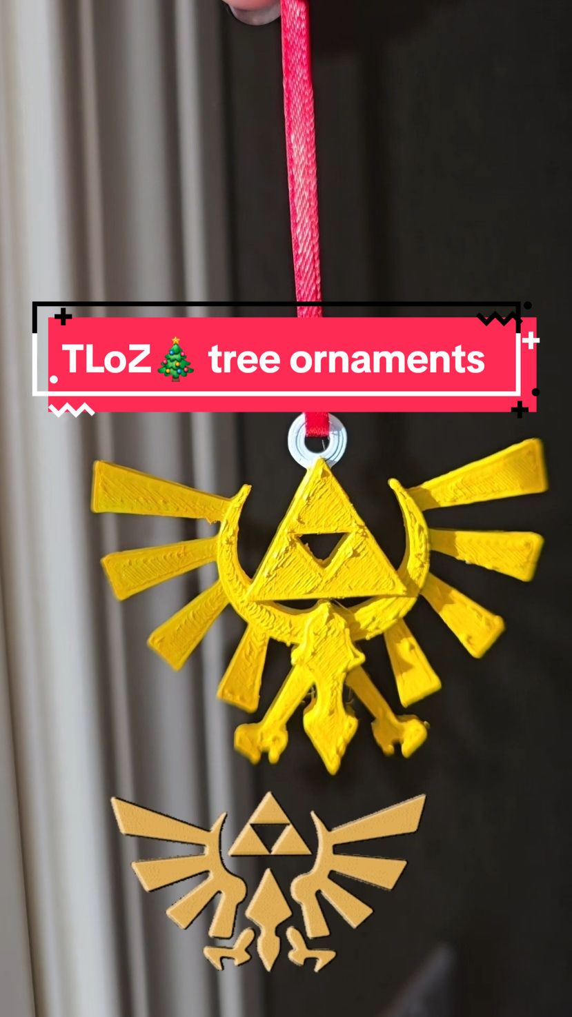 The Legend of Zelda Triforce Crest as a tree a ornament  🌟🎄😍 #creatorsearchinsights #thelegendofzelda #tloz #triforce #triforcecrest #ocarinaoftime #majorasmask #twilightprincess 